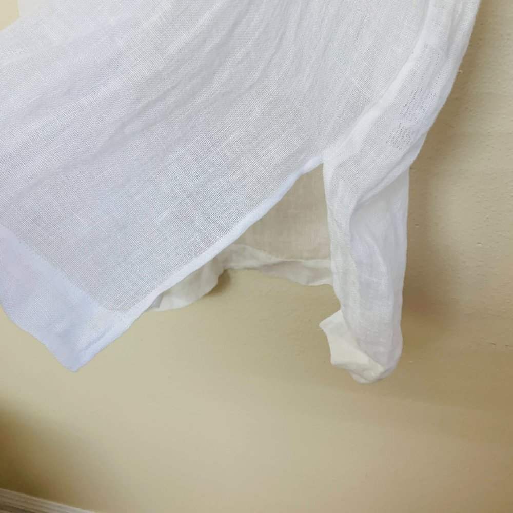 Eileen Fisher Organic Linen Gauze Tunic Top - Picture 6 of 14